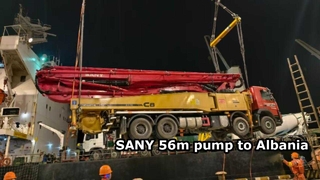 CP Brothers, SANY 56 milyon beton pompası kamyonunu Arnavutluk'a başarıyla sattı – Tam Lojistik ve